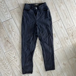 Black Denim Mom Jeans